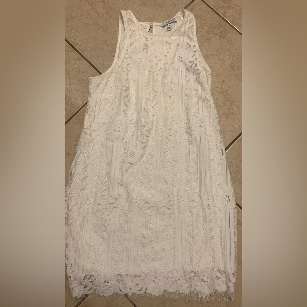 Women’s Size Medium White Lace Dress by Speechless Nylon, Cotton & Polyester